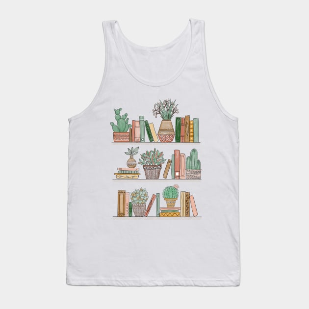 Books and Potted Plants Tank Top by LauraKatMax